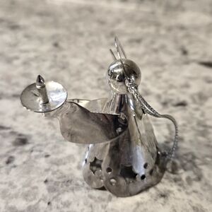 Vintage International Silver Co. Silver Plated Angel Ornament Holding A Candle